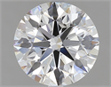 1.55 Carats, Round Diamond with Excellent Cut, E Color, VVS1 Clarity and Certified by GIA