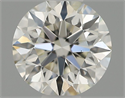 Natural Diamond 0.42 Carats, Round with Excellent Cut, H Color, VS2 Clarity and Certified by IGI