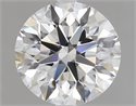 1.50 Carats, Round Diamond with Excellent Cut, F Color, VVS2 Clarity and Certified by GIA