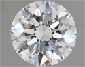 2.01 Carats, Round Diamond with Excellent Cut, E Color, VVS2 Clarity and Certified by GIA