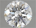 2.08 Carats, Round Diamond with Excellent Cut, D Color, VVS2 Clarity and Certified by GIA