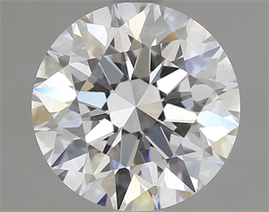 Picture of 2.08 Carats, Round Diamond with Excellent Cut, D Color, VVS2 Clarity and Certified by GIA