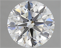 2.05 Carats, Round Diamond with Excellent Cut, H Color, VVS2 Clarity and Certified by GIA