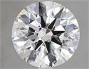 2.76 Carats, Round Diamond with Excellent Cut, G Color, VVS1 Clarity and Certified by GIA