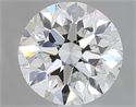 2.01 Carats, Round Diamond with Very Good Cut, E Color, VVS1 Clarity and Certified by GIA