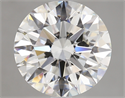 2.50 Carats, Round Diamond with Excellent Cut, G Color, VVS2 Clarity and Certified by GIA