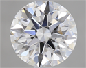 1.33 Carats, Round Diamond with Excellent Cut, D Color, VS1 Clarity and Certified by GIA