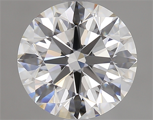 Picture of 1.51 Carats, Round Diamond with Excellent Cut, E Color, IF Clarity and Certified by GIA