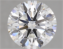 3.03 Carats, Round Diamond with Excellent Cut, E Color, VS2 Clarity and Certified by GIA