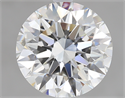 3.03 Carats, Round Diamond with Excellent Cut, H Color, VS1 Clarity and Certified by GIA