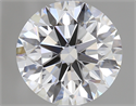 1.50 Carats, Round Diamond with Excellent Cut, D Color, VS2 Clarity and Certified by GIA