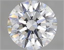 1.53 Carats, Round Diamond with Excellent Cut, E Color, VVS1 Clarity and Certified by GIA