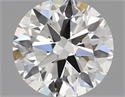 Natural Diamond 0.45 Carats, Round with Very Good Cut, I Color, VVS2 Clarity and Certified by IGI