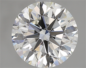 Picture of 2.01 Carats, Round Diamond with Excellent Cut, H Color, SI2 Clarity and Certified by GIA