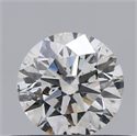 Natural Diamond 0.42 Carats, Round with Excellent Cut, F Color, I1 Clarity and Certified by GIA