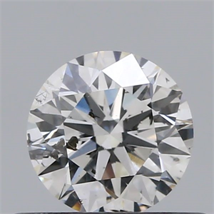 Picture of Natural Diamond 0.42 Carats, Round with Excellent Cut, F Color, I1 Clarity and Certified by GIA