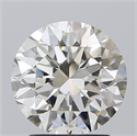 Natural Diamond 2.50 Carats, Round with Excellent Cut, I Color, VVS2 Clarity and Certified by IGI