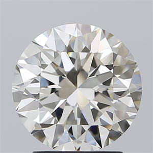 Picture of Natural Diamond 2.50 Carats, Round with Excellent Cut, I Color, VVS2 Clarity and Certified by IGI