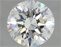 2.00 Carats, Round Diamond with Excellent Cut, H Color, VS1 Clarity and Certified by GIA