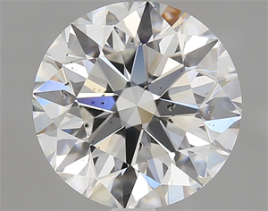 Picture of 2.01 Carats, Round Diamond with Excellent Cut, G Color, SI2 Clarity and Certified by GIA