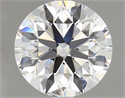 2.01 Carats, Round Diamond with Excellent Cut, D Color, VVS1 Clarity and Certified by GIA