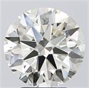 Natural Diamond 4.50 Carats, Round with Excellent Cut, J Color, VS1 Clarity and Certified by IGI