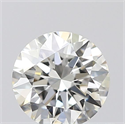 Natural Diamond 0.42 Carats, Round with Excellent Cut, J Color, VVS2 Clarity and Certified by GIA