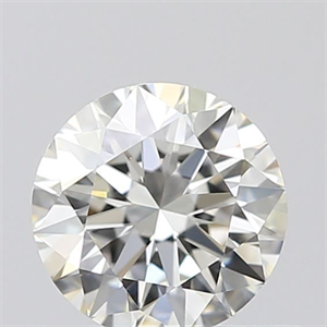 Picture of Natural Diamond 0.42 Carats, Round with Excellent Cut, J Color, VVS2 Clarity and Certified by GIA