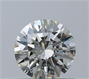 Natural Diamond 0.59 Carats, Round with Excellent Cut, J Color, SI1 Clarity and Certified by IGI