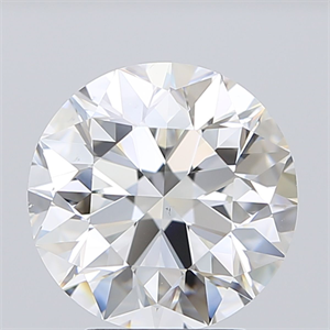 Picture of Natural Diamond 4.01 Carats, Round with Excellent Cut, G Color, VS2 Clarity and Certified by GIA