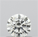 Natural Diamond 0.41 Carats, Round with Excellent Cut, J Color, SI2 Clarity and Certified by GIA