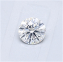 Natural Diamond 0.40 Carats, Round with Very Good Cut, F Color, I1 Clarity and Certified by GIA