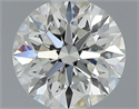 Natural Diamond 0.44 Carats, Round with Excellent Cut, J Color, VS1 Clarity and Certified by GIA