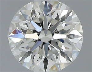 Picture of Natural Diamond 0.44 Carats, Round with Excellent Cut, J Color, VS1 Clarity and Certified by GIA