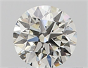 Natural Diamond 0.43 Carats, Round with Excellent Cut, J Color, VVS2 Clarity and Certified by GIA