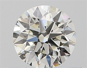 Picture of Natural Diamond 0.43 Carats, Round with Excellent Cut, J Color, VVS2 Clarity and Certified by GIA