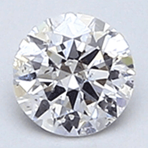 0.20  carats, Round Diamond with Ideal Cut, F, SI1 C.E, and Certified By EGS/EGL