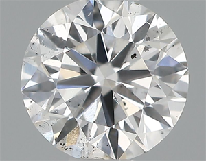 Picture of Natural Diamond 0.40 Carats, Round with Excellent Cut, E Color, SI1 Clarity and Certified by IGI