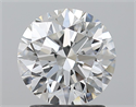 Natural Diamond 1.71 Carats, Round with Excellent Cut, F Color, VS2 Clarity and Certified by GIA