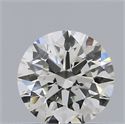 Natural Diamond 0.40 Carats, Round with Excellent Cut, F Color, SI1 Clarity and Certified by IGI