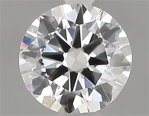 Picture of Natural Diamond 0.40 Carats, Round with Very Good Cut, F Color, VVS2 Clarity and Certified by GIA