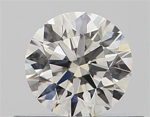 Picture of Natural Diamond 0.40 Carats, Round with Excellent Cut, I Color, VVS2 Clarity and Certified by GIA