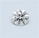 Natural Diamond 0.40 Carats, Round with Excellent Cut, K Color, VVS1 Clarity and Certified by GIA