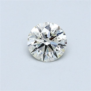 Picture of Natural Diamond 0.40 Carats, Round with Excellent Cut, K Color, VVS1 Clarity and Certified by GIA