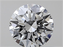 Natural Diamond 0.40 Carats, Round with Excellent Cut, H Color, VVS2 Clarity and Certified by GIA