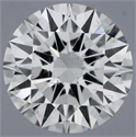 Natural Diamond 0.43 Carats, Round with Excellent Cut, G Color, SI2 Clarity and Certified by GIA