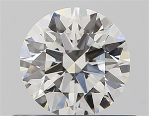 Picture of Natural Diamond 0.51 Carats, Round with Excellent Cut, J Color, VS2 Clarity and Certified by GIA