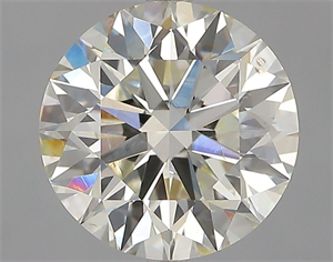 Picture of Natural Diamond 2.51 Carats, Round with Excellent Cut, K Color, SI1 Clarity and Certified by GIA