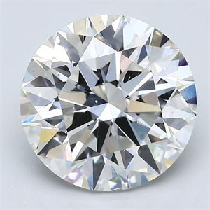 Picture of Natural Diamond 4.50 Carats, Round with Excellent Cut, I Color, VS2 Clarity and Certified by GIA