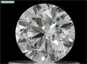 Natural Diamond 0.53 Carats, Round with Very Good Cut, J Color, SI2 Clarity and Certified by IGI